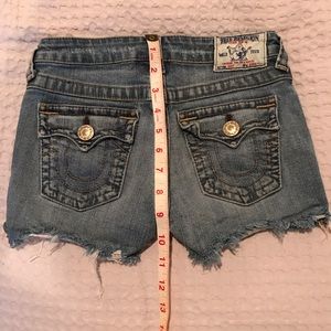 True Religion Denim Shorts Girls size 12, fit 8-10